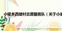 小梁鄉西坡村志愿服務隊(關于小梁鄉西坡村志愿服務隊簡介)