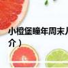 小橙堡瞳年周末兒童劇場（關于小橙堡瞳年周末兒童劇場簡介）