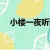 小樓一夜聽雨（關于小樓一夜聽雨簡介）