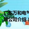 廣東萬和電氣有限公司（關于廣東萬和電氣有限公司介紹）