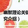 幽默理論關鍵詞研究（關于幽默理論關鍵詞研究介紹）