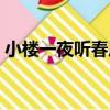 小樓一夜聽春風（關于小樓一夜聽春風簡介）