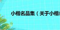 小楷名品集(關于小楷名品集簡介)