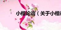 小楷論語(關于小楷論語簡介)