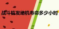 戰斗機發動機壽命多少小時(戰斗機發動機)