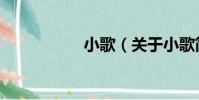 小歌(關于小歌簡介)