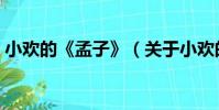小歡的《孟子》(關于小歡的《孟子》簡介)