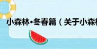 小森林·冬春篇(關于小森林·冬春篇簡介)