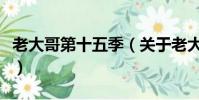 老大哥第十五季(關于老大哥第十五季的簡介)
