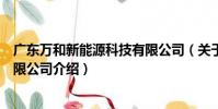 廣東萬和新能源科技有限公司(關于廣東萬和新能源科技有限公司介紹)