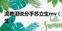 流著淚說分手蘇立生mv(流著淚說分手 蘇立生)