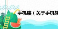 手機族(關于手機族的簡介)