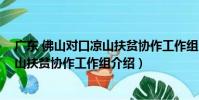廣東 佛山對口涼山扶貧協作工作組(關于廣東 佛山對口涼山扶貧協作工作組介紹)