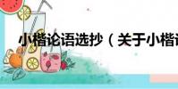 小楷論語選抄(關于小楷論語選抄簡介)