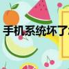 手機系統壞了怎么辦（手機系統壞了怎么辦）