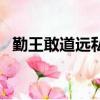 勤王敢道遠私向夢中歸表達(勤王敢道遠)
