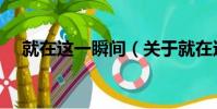 就在這一瞬間(關于就在這一瞬間簡介)