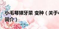 小毛萼獐牙菜 變種(關于小毛萼獐牙菜 變種簡介)