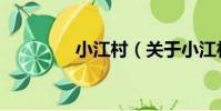 小江村(關于小江村簡介)