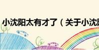 小沈陽太有才了(關于小沈陽太有才了簡介)