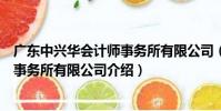 廣東中興華會計師事務所有限公司(關于廣東中興華會計師事務所有限公司介紹)