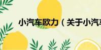 小汽車歐力(關于小汽車歐力簡介)