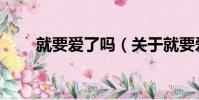 就要愛了嗎(關于就要愛了嗎簡介)