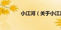 小江河(關于小江河簡介)