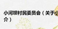 小河壩村民委員會(關于小河壩村民委員會簡介)