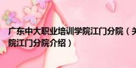 廣東中大職業培訓學院江門分院(關于廣東中大職業培訓學院江門分院介紹)
