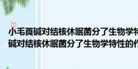 小毛莨堿對結核休眠菌分了生物學特性的作用(關于小毛莨堿對結核休眠菌分了生物學特性的作用簡介)