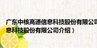 廣東中核高通信息科技股份有限公司(關于廣東中核高通信息科技股份有限公司介紹)