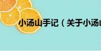 小湯山手記(關于小湯山手記簡介)