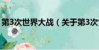 第3次世界大戰(關于第3次世界大戰的簡介)