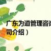 廣東為道管理咨詢有限公司（關于廣東為道管理咨詢有限公司介紹）