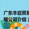 廣東豐啟貿易有限公司（關于廣東豐啟貿易有限公司介紹）