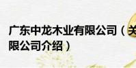 廣東中龍木業有限公司(關于廣東中龍木業有限公司介紹)