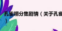 孔雀翎分集劇情(關于孔雀翎分集劇情的簡介)