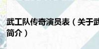 武工隊傳奇演員表(關于武工隊傳奇演員表的簡介)