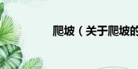 爬坡(關于爬坡的簡介)