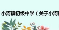 小河鎮初級中學(關于小河鎮初級中學簡介)