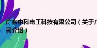 廣東中科電工科技有限公司(關于廣東中科電工科技有限公司介紹)