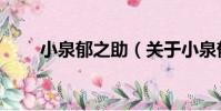 小泉郁之助(關于小泉郁之助簡介)