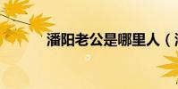 潘陽老公是哪里人(潘陽老公)
