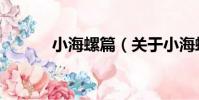 小海螺篇(關于小海螺篇簡介)