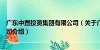 廣東中置投資集團有限公司(關于廣東中置投資集團有限公司介紹)
