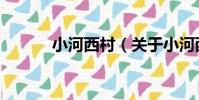小河西村(關于小河西村簡介)