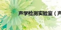 聲學檢測實驗室(聲學檢測)