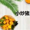 小炒豬皮（關于小炒豬皮簡介）
