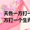 天各一方打一個生肖最佳答案是什么（天各一方打一個生肖）